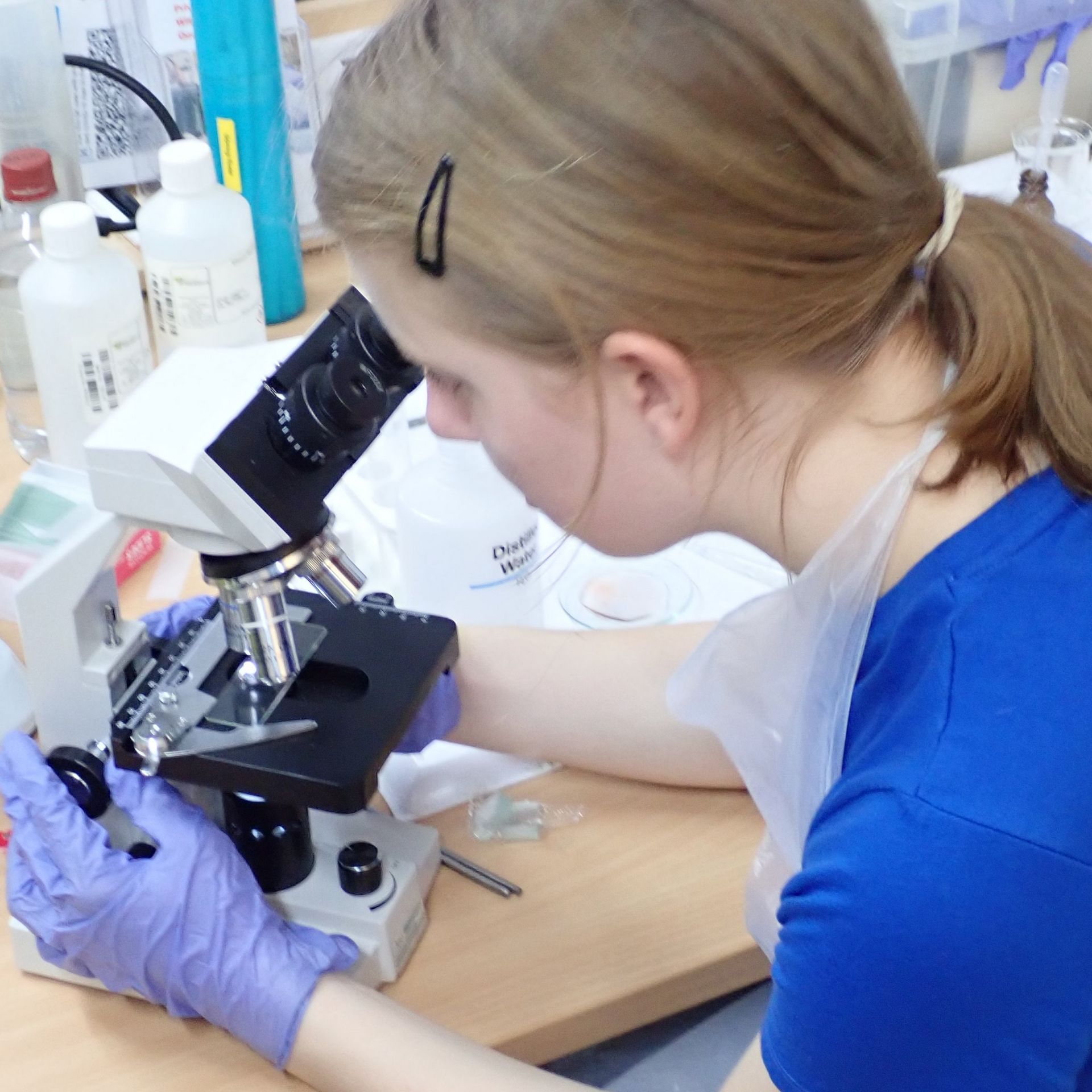 High amnd lower power modermn microscopes